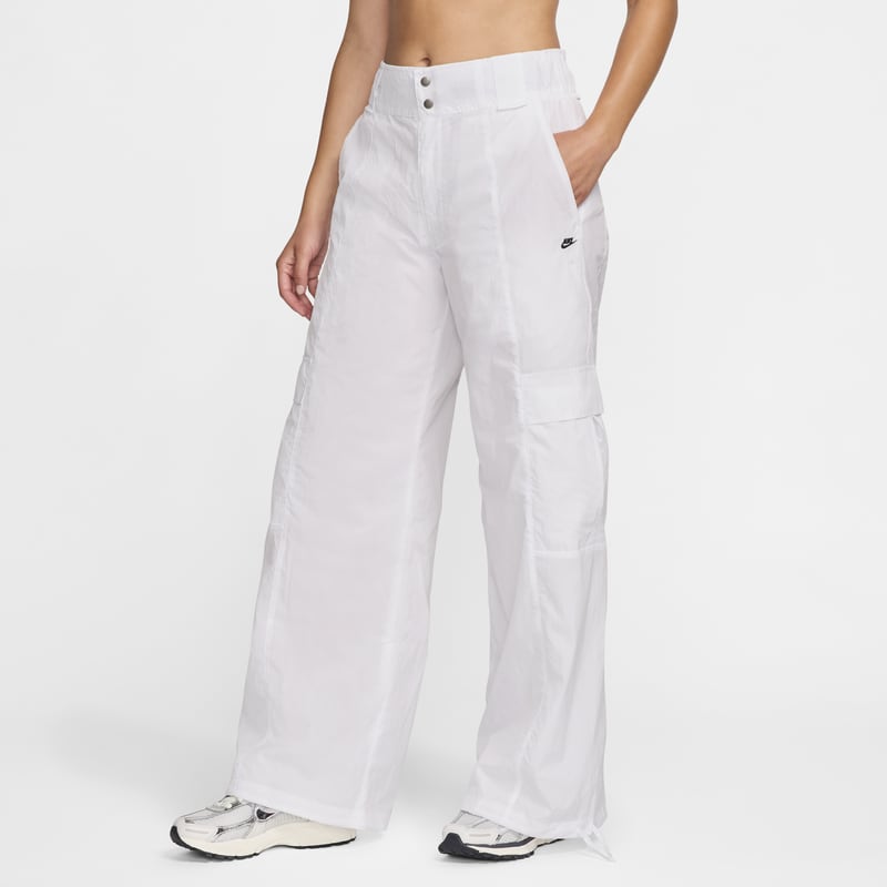 Pants cargo de tejido Woven de tiro alto para mujer Nike Sportswear - Blanco