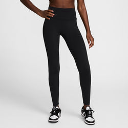 Leggings de tiro alto de largo completo para mujer Nike One Seamless Front - Negro