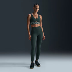 Leggings de tiro alto de largo completo para mujer Nike One Seamless Front - Verde