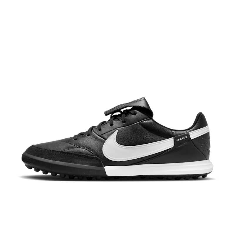 Tacos de fútbol TF de corte low Nike Premier 3 Negro