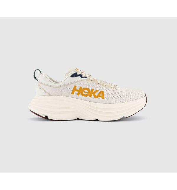 HOKA Mens Bondi 8 Trainers Oat Milk Alabaster In Natural