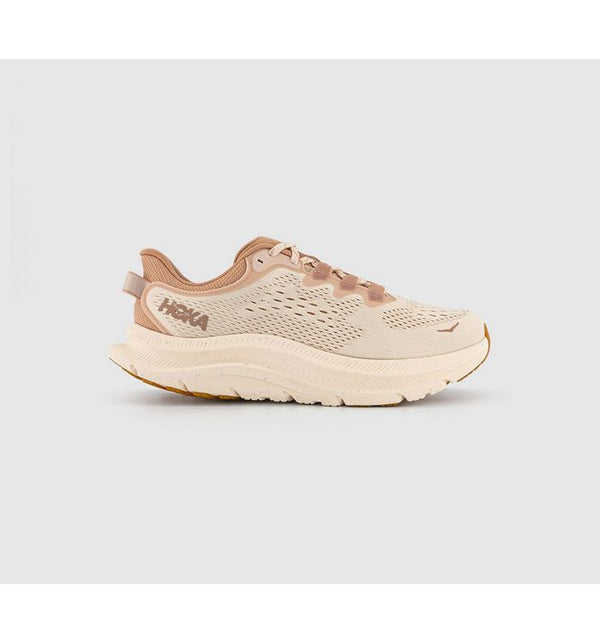 HOKA Womens Kawana Trainers Vanilla Sandstone F In Natural