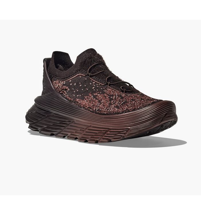 HOKA Womens Restore Chukka Paria Farzaneh Trainers Chocolate In Brown