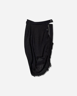 HYEIN SEO Women s Fringed Skirt Black