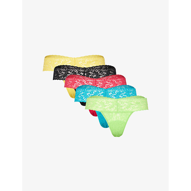 Womens Hanky Panky Low-rise lace thongs