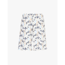 Hanro Abstract-print drawstring-waist cotton-jersey pyjama shorts