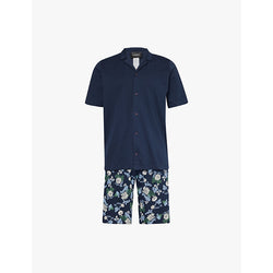 Mens Hanro Floral-print regular-fit cotton-jersey pyjamas