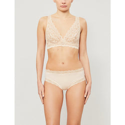 Hanro Moments soft-cup stretch-lace triangle bra | LYBSTORE