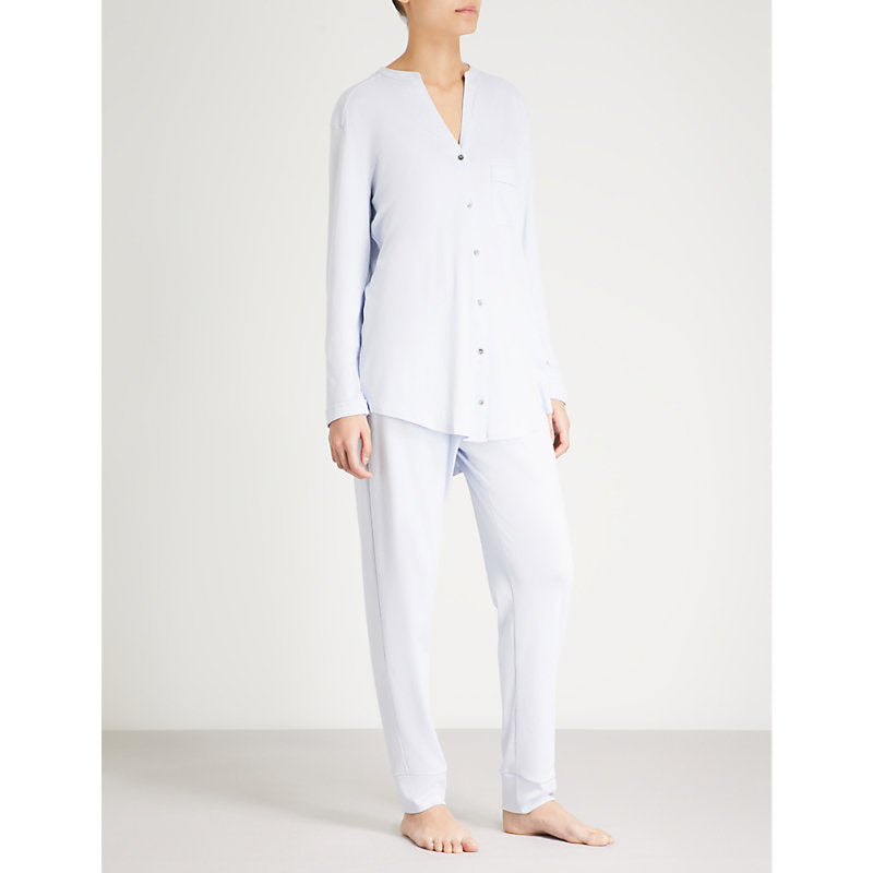 Womens Hanro Pure Essence cotton-jersey pyjama set