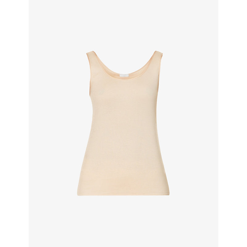 Womens Hanro Seamless cotton-jersey vest top