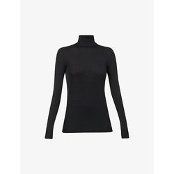 Hanro Woolen turtleneck wool-silk blend top