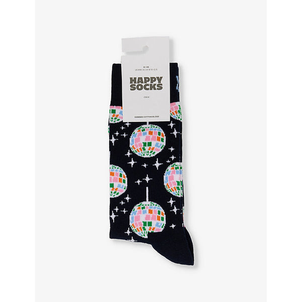 Mens Happy Socks Disco Ball stretch-cotton-blend socks