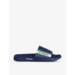 Womens Havaianas Basil flag-print rubber sliders