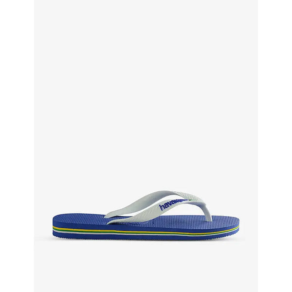 Havaianas Brasil logo-embossed rubber flip-flops