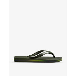 Womens Havaianas Brasil-logo rubber flip flops