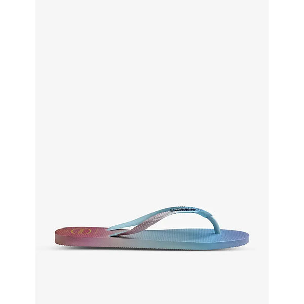 Havaianas Slim gradient sunset rubber flip-flops