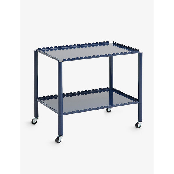 Hay Arcs scalloped-edge coated-steel low trolley 63cm | LYBSTORE