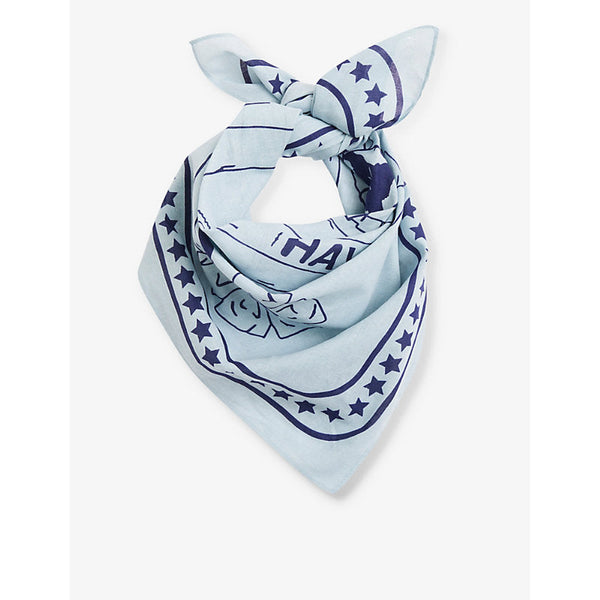 Hay Graphic-print cotton dog scarf 55cm x 55cm | LYBSTORE