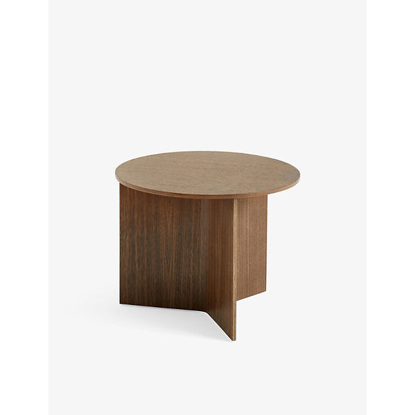 Hay Slit round power-coated steel side table 35.5cm