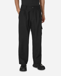 Haydenshapes Merino Piston Pleated Patch Cargo Pants Black