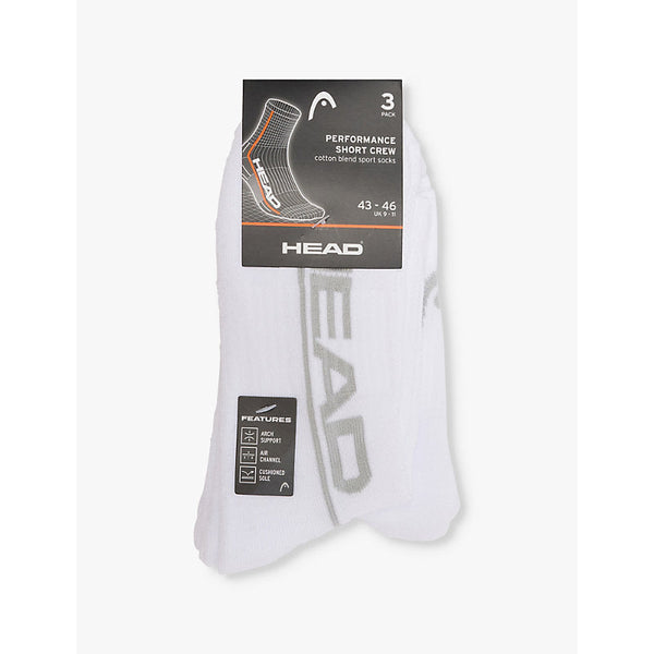 Head Brand-intarsia pack of three woven socks | LYBSTORE