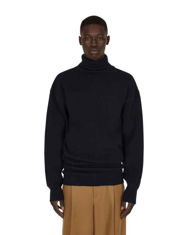 Hed Mayner Turtleneck Sweater Blue