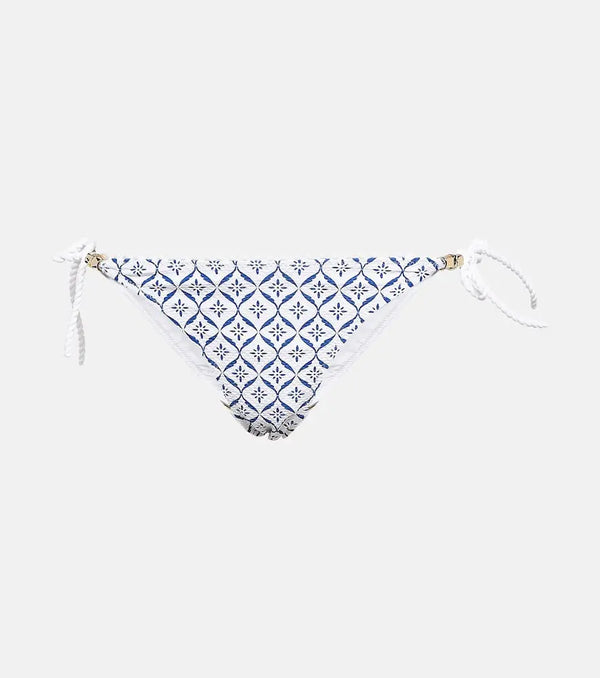 Heidi Klein Capri printed mid-rise bikini bottoms | LYBSTORE