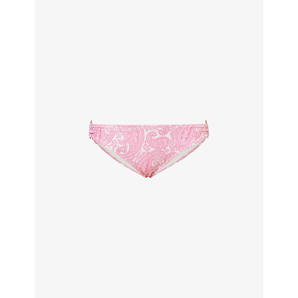 Heidi Klein Ischia paisley-print stretch-recycled polyamide bikini bottoms | LYBSTORE