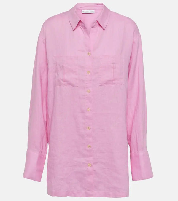 Heidi Klein Marina Cay linen shirt | LYBSTORE