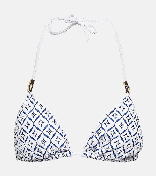 Heidi Klein Printed triangle bikini top | LYBSTORE