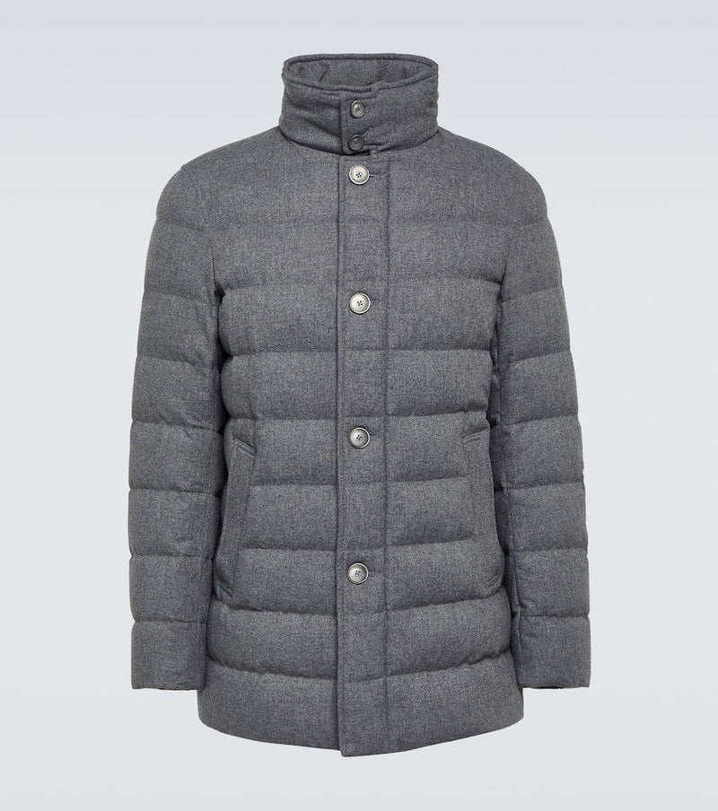 Herno Cashmere-blend puffer jacket