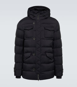 Herno Hooded down-paneled jacket