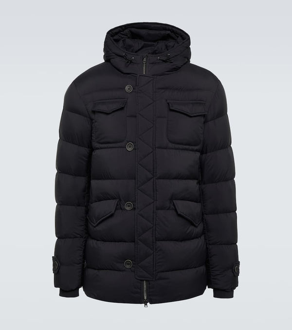 Herno Hooded down-paneled jacket