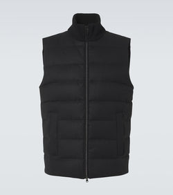 Herno Silk and cashmere puffer vest