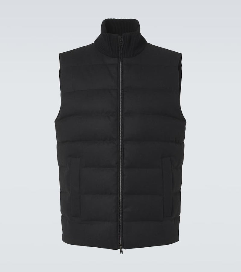 Herno Silk and cashmere puffer vest