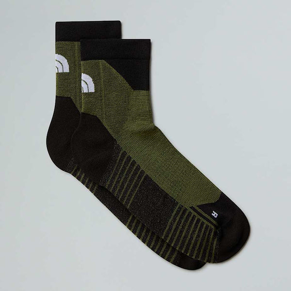 The North Face Hiking 1/4 Socks Bark Mist-woodland Green-tnf Black male