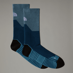 The North Face Hiking Crew Socks Midnight Petrol-algae Blue 