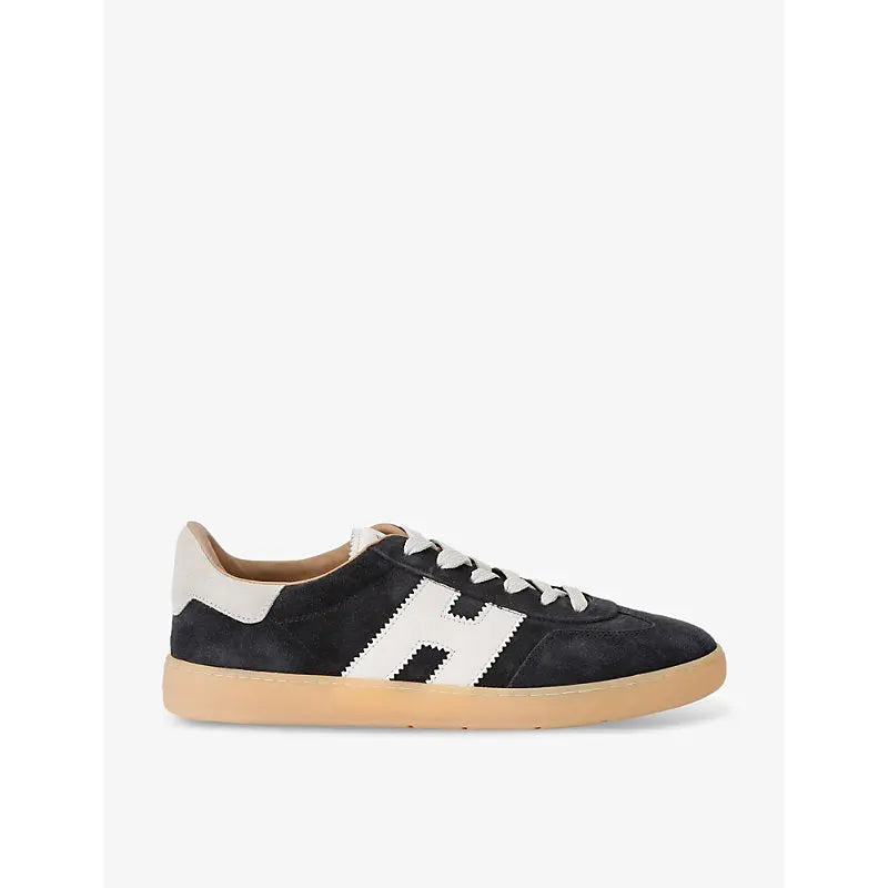 Hogan Cool logo-patch suede low-top trainers