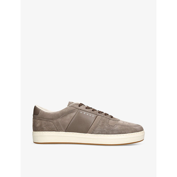 Hogan Fascia logo-embossed suede low-top trainers | LYBSTORE