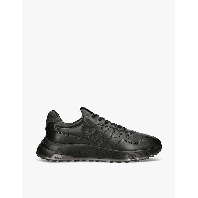 Mens Hogan Hyperlight branded leather low-top trainers