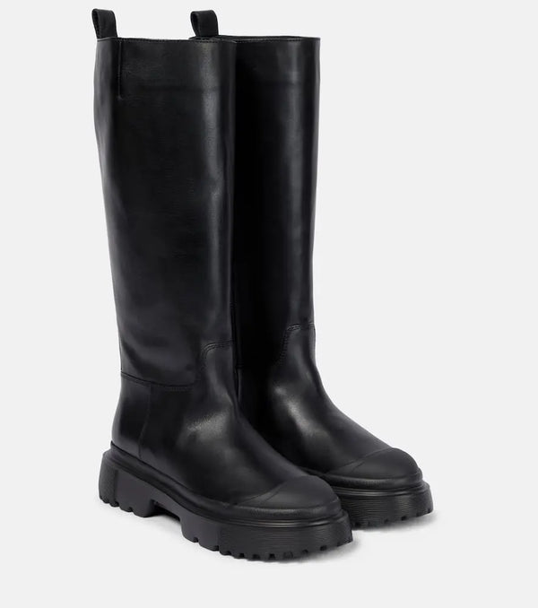 Hogan Leather knee-high boots | LYBSTORE