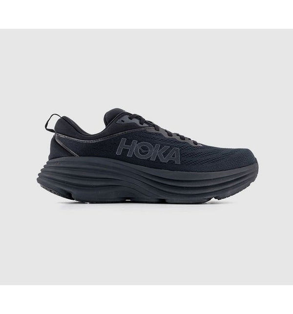 Hoka Mens Bondi 8 Trainers Black