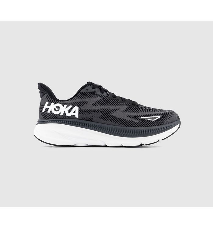 Hoka Womens Clifton 9 Trainers Black White