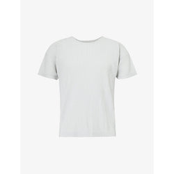  Homme Plisse Issey Miyake Pleated crewneck knitted T-shirt