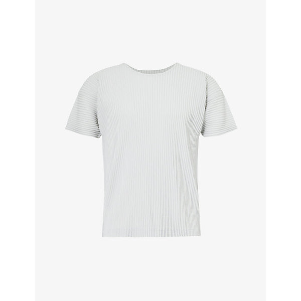  Homme Plisse Issey Miyake Pleated crewneck knitted T-shirt