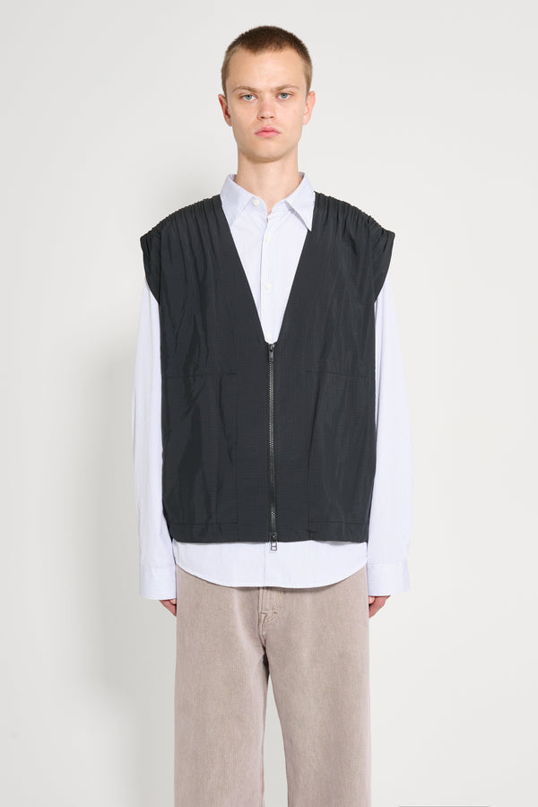 Homme Plissé Issey Miyake Cascade Vest Black