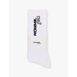 Womens Hommegirls Ribbed pack of three cotton-blend socks