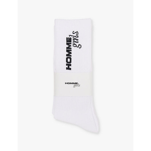 Womens Hommegirls Ribbed pack of three cotton-blend socks