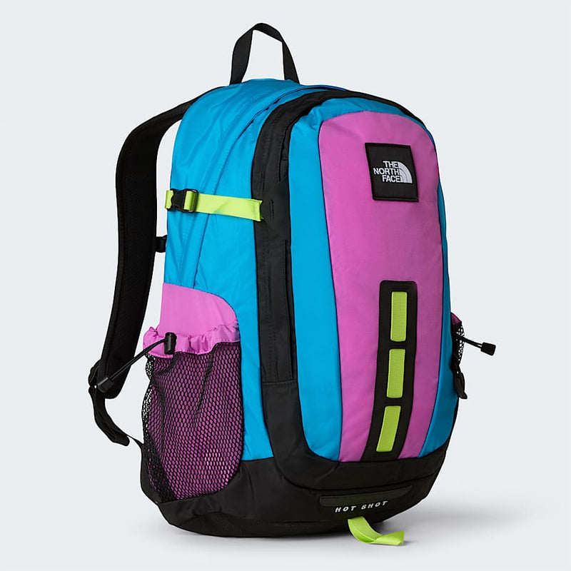 The North Face Hot Shot Backpack Special Edition Meridian Blue violet Crocus fizz Lime