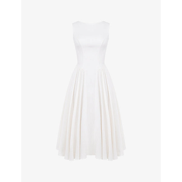 House Of Cb Cindy cut-out woven midi dress | LYBSTORE